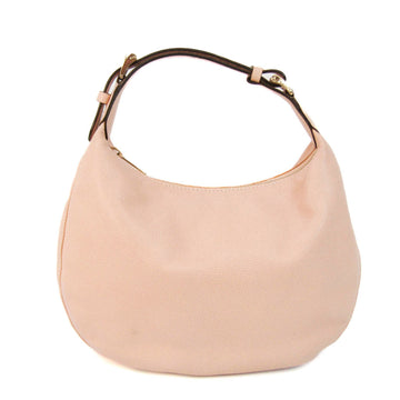 VALEXTRA V5R25 Women's Leather Shoulder Bag Beige Pink,Light Pink
