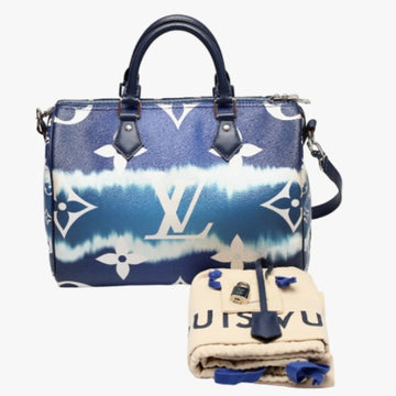LOUIS VUITTON Bag Escale Speedy Bandouliere 30 M45146  Blue Shoulder LV