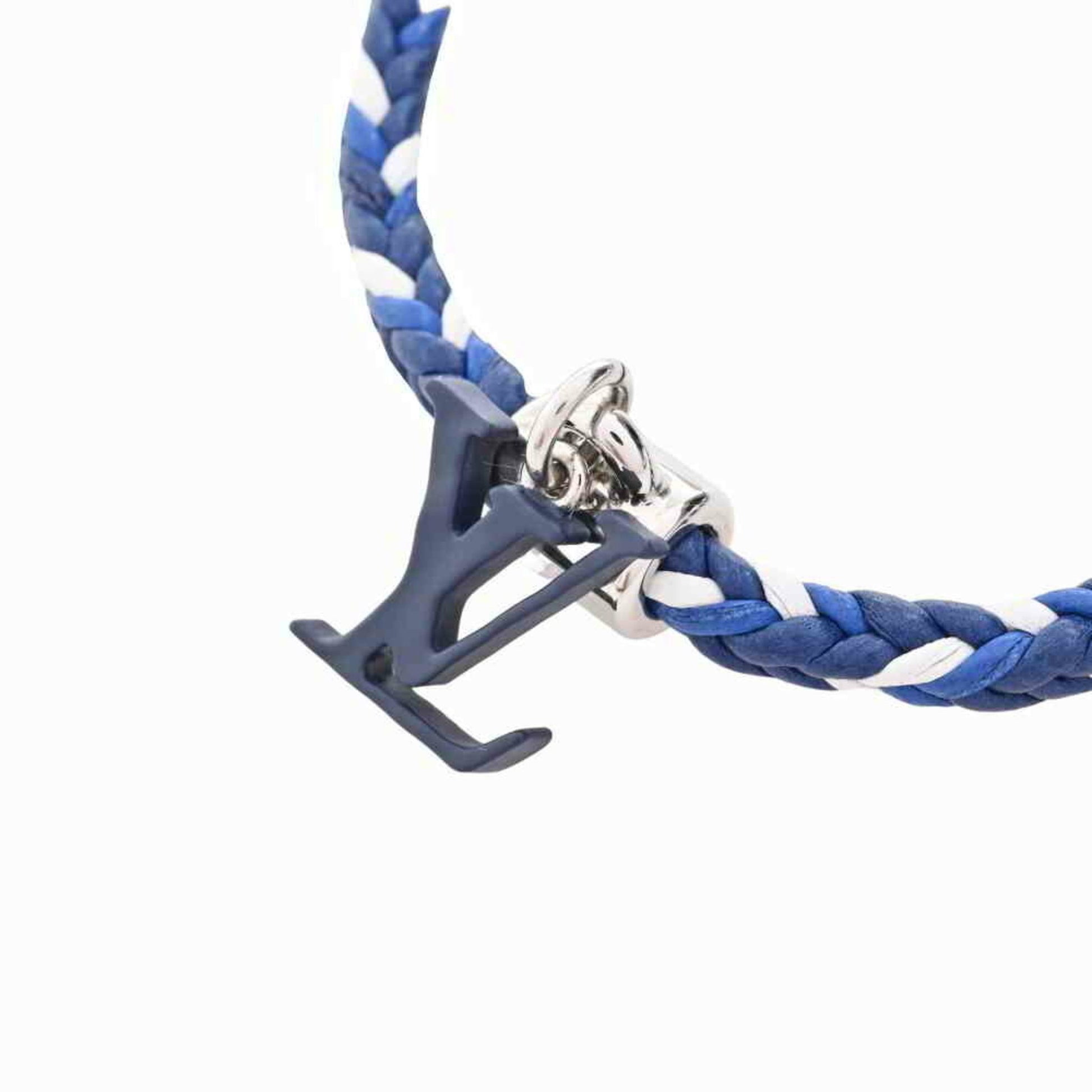 Louis Vuitton Friendship Charm Bracelet Blue in Calfskin Leather with  Silver-tone - JP