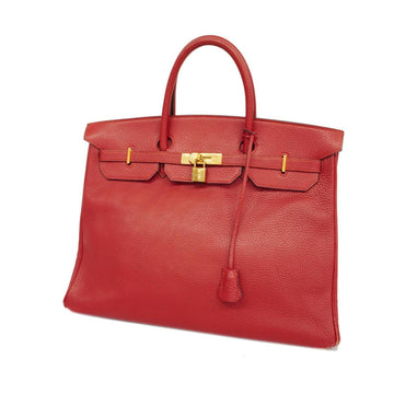 HERMES Handbag Birkin 40 〇U Engraved Togo Red Ladies