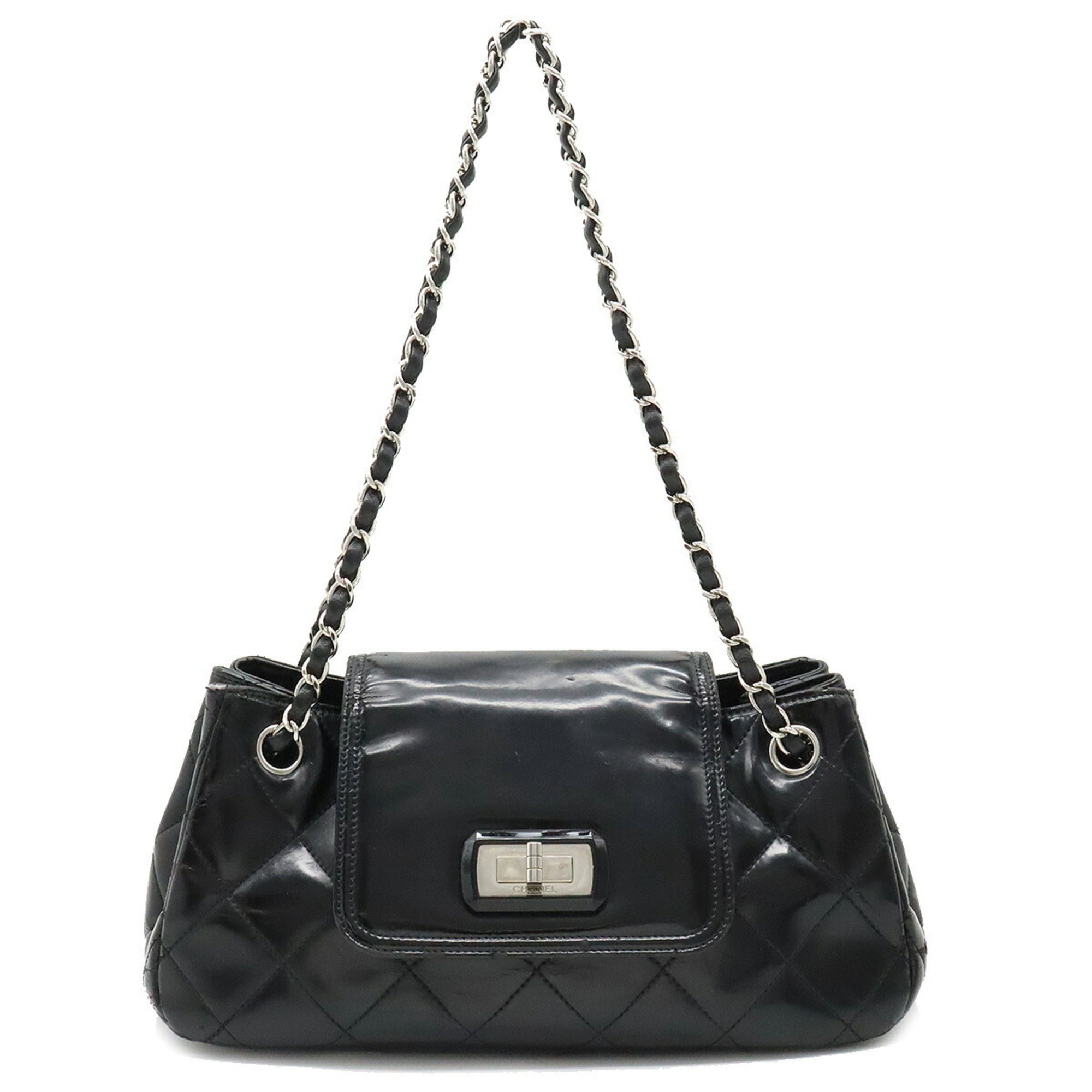 2.55 patent leather mini bag Chanel Black in Patent leather - 35205154
