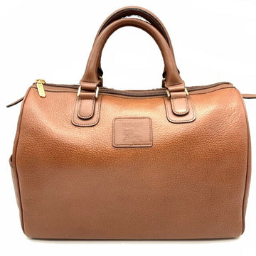 BURBERRYS' Burberry Boston bag leather brown handbag travel