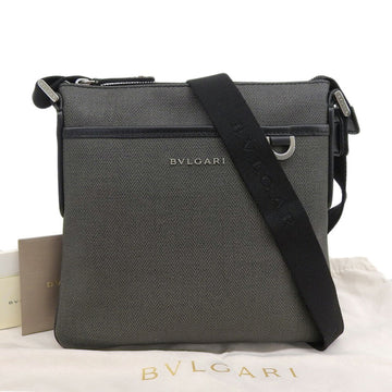 BVLGARI weekend shoulder bag dark gray 32459