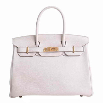 Hermes Taurillon Novillo Birkin 30 handbag white