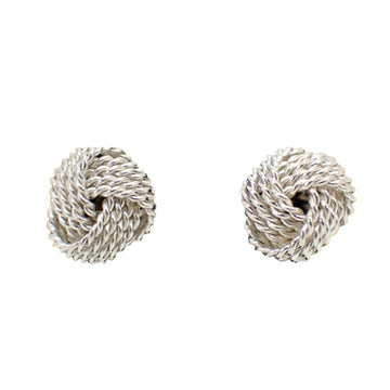 TIFFANY 925 twist knot mesh earrings