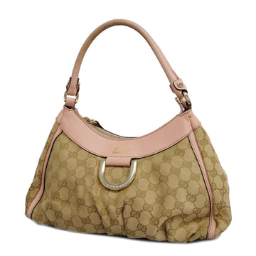 GUCCIAuth  GG Canvas Handbag 190525 Women's Handbag Beige,Pink