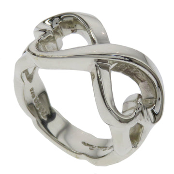 TIFFANY Double Loving Heart Ring Silver Ladies &Co.