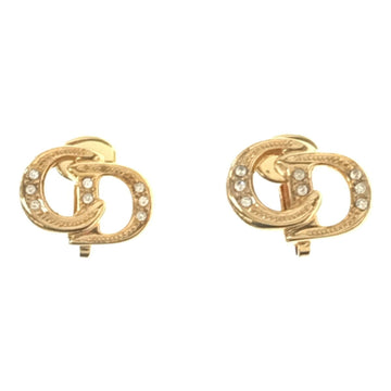 CHRISTIAN DIOR Earrings CD Stone Accessories Women's Gold VINTAGE OLD ITLWXY6U4B18 RM2882M