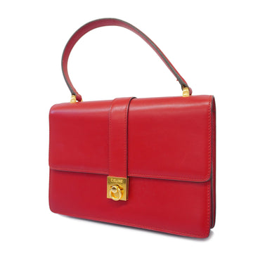 Celine Women's Leather Handbag Red Color