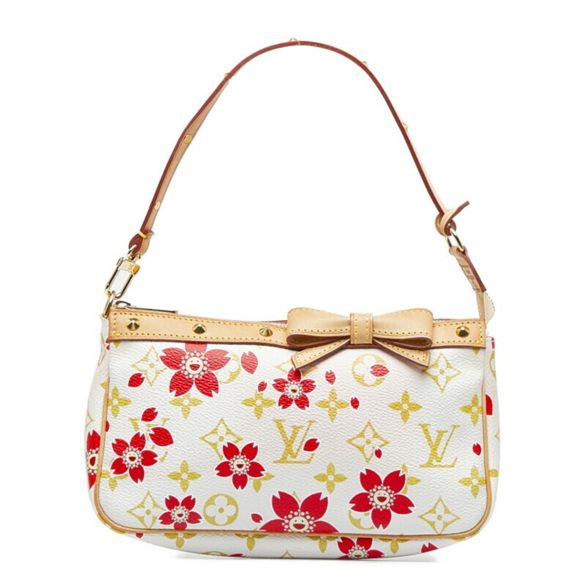 LOUIS VUITTON Monogram Cherry Blossom Pochette Accessoire Handbag M920