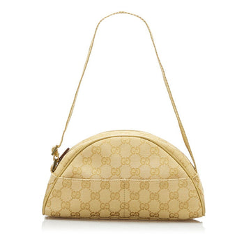 Gucci Shoulder Bag Pouch 90781 Beige Khaki Canvas Ladies GUCCI