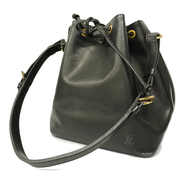 LOUIS VUITTON Louis Vuitton Epi Petit Noe Shoulder Bag Leather Noir Black  M59012
