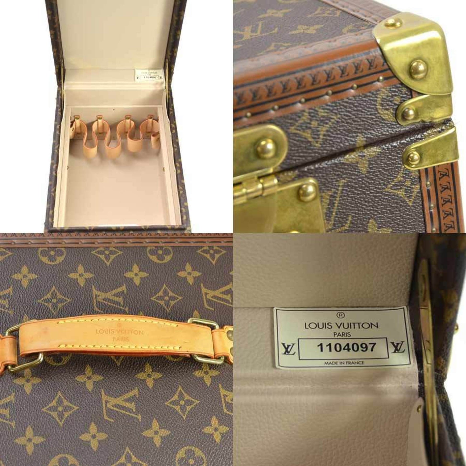 Authenticated Used Louis Vuitton Monogram Bowat Flacon M21828 Makeup Box  Case Trunk 
