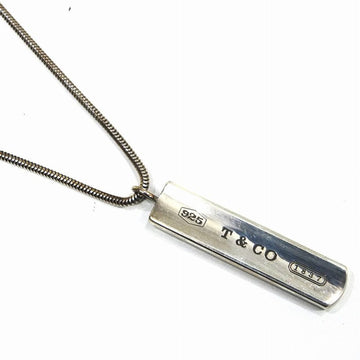 TIFFANY&Co. 1837 bar necklace 925 silver pendant Silver SV