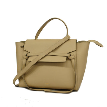 Celine 2way Bag Belt Bag Women's Leather Handbag,Shoulder Bag Beige