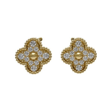 VAN CLEEF & ARPELS Earrings Vintage Alhambra K18YG Yellow Gold