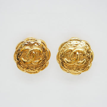 CHANEL Coco Mark Earrings Gold