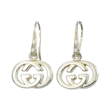 Gucci interlocking GG hook pierced earrings 925 SV silver Interlocking G Earrings Pierced