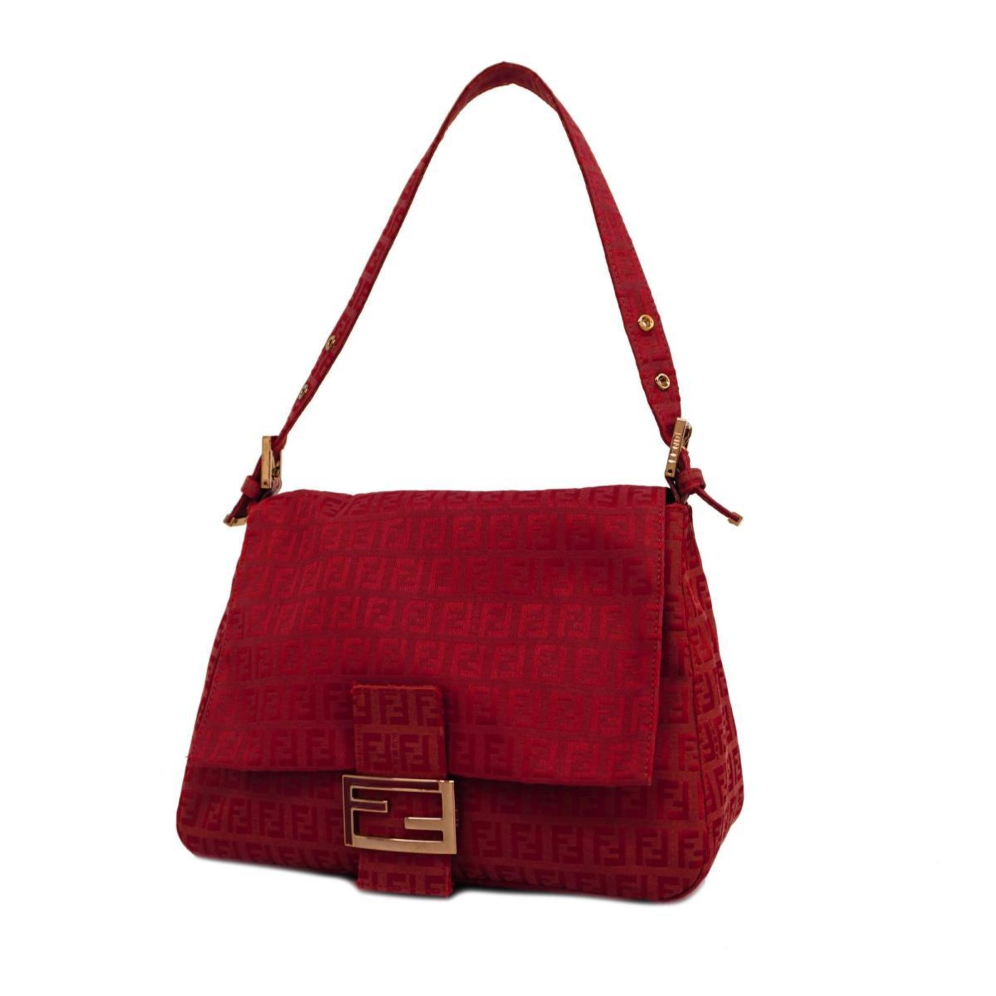 Fendi Micro Baguette Fur-Trimmed Sling Bag in Pink, Luxury, Bags & Wallets  on Carousell