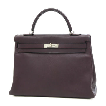HERMES Kelly 35 Inner Sewing Handbag Chevre Leather L Engraved