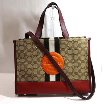 COACH Signature Dempsey Carryall 4113 Bag Handbag Shoulder Ladies