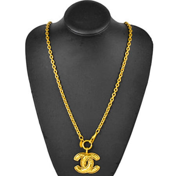 Chanel Necklace 3858 Here Mark Gold Accessories Ladies Women