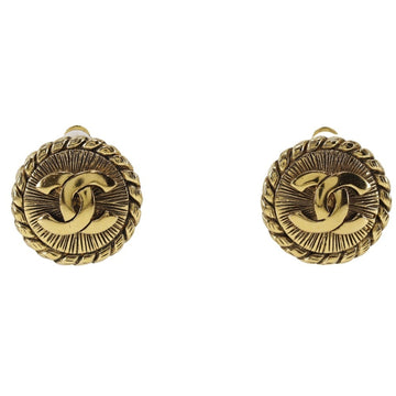 CHANEL earrings gold plated approximately 16.0g ladies I111624137