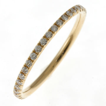 TIFFANY&Co. Metro Ring No. 9 Full Eternity 18K K18 Yellow Gold Diamond Women's
