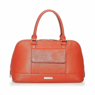 Burberry handbag orange leather ladies BURBERRY