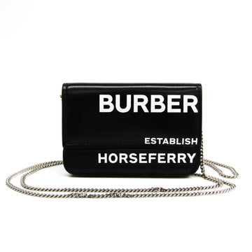 Burberry JODY GRAPHIC PRINT 8022445 Leather Card Case Black,White