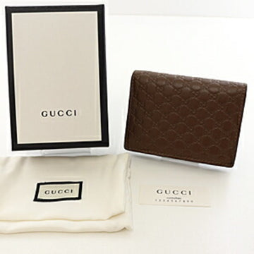 GUCCI Outlet Card Case 544474 Micro sima Brown