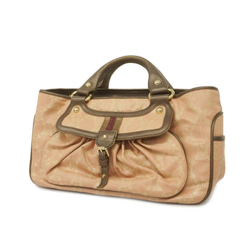 CELINEAuth  Boogie Bag Women's Canvas Handbag Pink