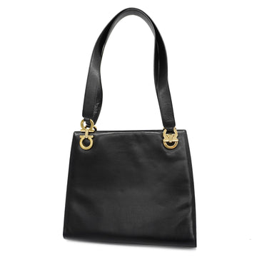 SALVATORE FERRAGAMOAuth  Gancini Shoulder Bag Women's Leather Black