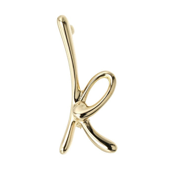 TIFFANY&Co. Letter k brooch initial K18 YG yellow gold approximately 5.44g