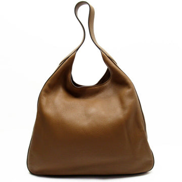 PRADA shoulder bag leather brown ladies