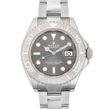 Rolex Yacht Master 116622 Random PT x SS Men's Watch Self-winding Dark Rhodium Gray Dial