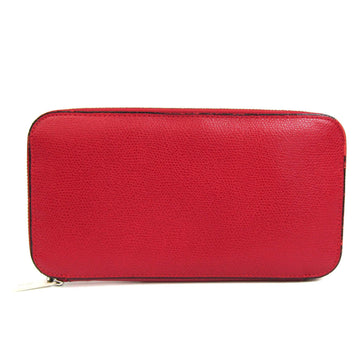 VALEXTRA V9L06-028-R-RD Men,Women Leather Long Wallet [bi-fold] Red Color