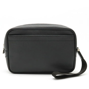 LOUIS VUITTON Taiga Calga Second Bag Clutch Handbag Leather Ardoise Black M30812