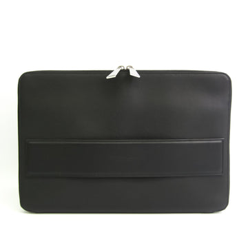 Bottega Veneta Marco Polo 580472 Men's Leather Clutch Bag Black