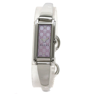 Gucci YA109 GG Square Face Watch Stainless Steel Ladies
