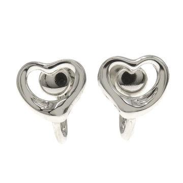 TIFFANY Open Heart Earrings Silver Women's &Co.