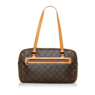 LOUIS VUITTON Monogram Cite GM Shoulder Bag Handbag M51181 Brown PVC Leather Ladies