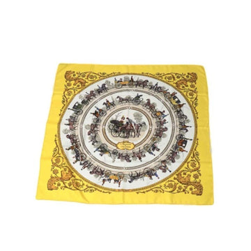 HERMES SPRINGS Carre90  Yellow Scarf
