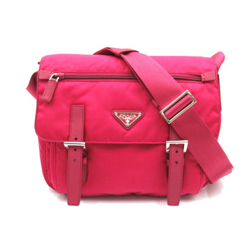 PRADA Shoulder Bag Pink Nylon BT0953