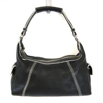 TOD'S Women's Leather Shoulder Bag Black