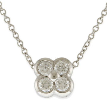 TIFFANY&Co. Bezel set necklace Pt950 platinum diamond ladies