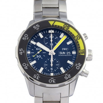 IWC Aquatimer Chronograph IW376708 Black Dial Watch Men's