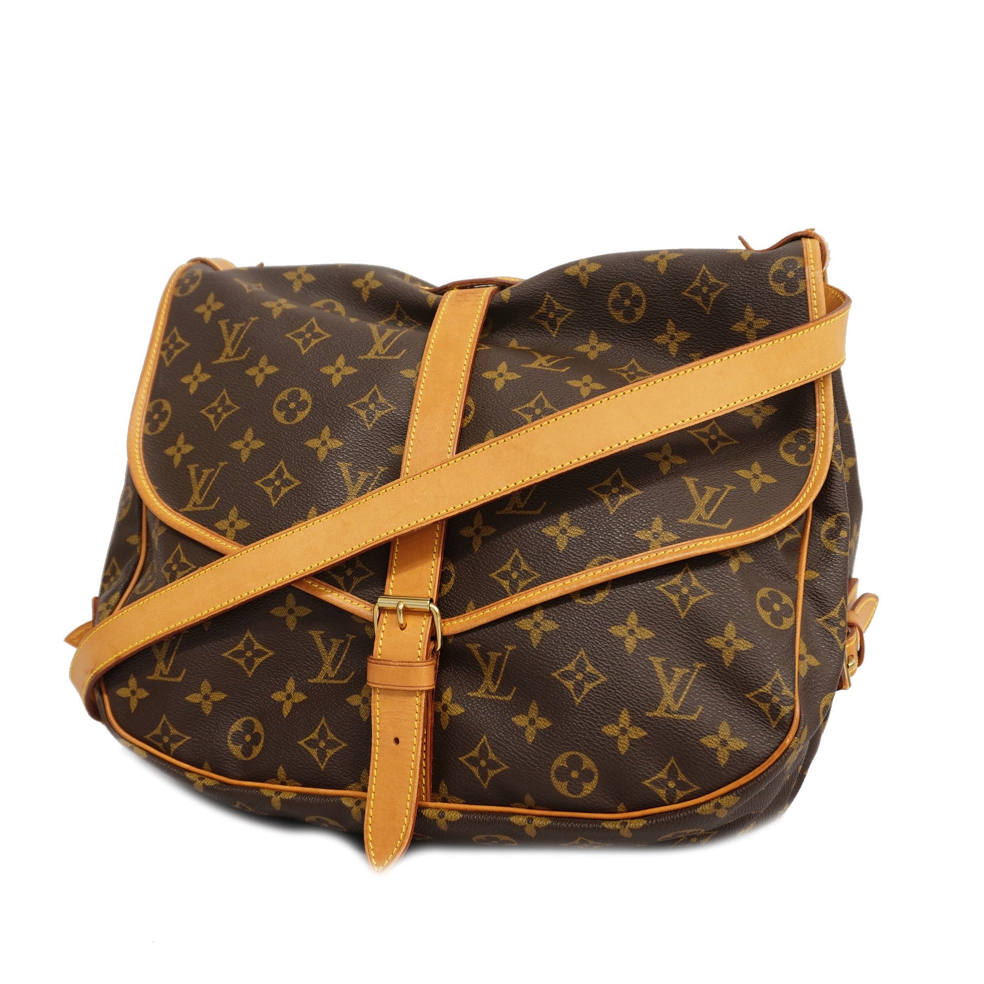 Louis Vuitton Monogram Saumur 35 Shoulder Bag M42254 LV Auth 47713