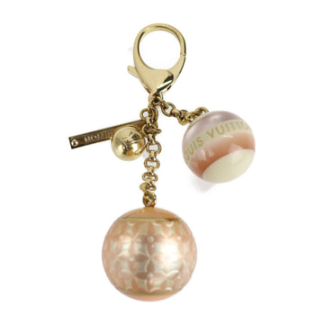 LOUIS VUITTON bijou sack mini run key holder M65643 metal resin beige pink gold fittings bag charm