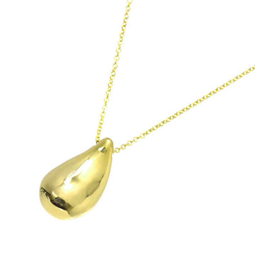 TIFFANY&Co. Teardrop Long Necklace 62cm K18 YG Yellow Gold 750